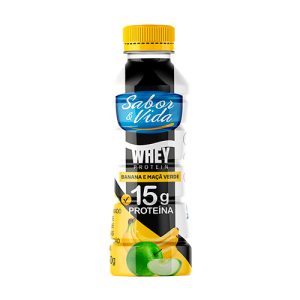 Iogurte Desnatado de Banana e Maça Verde (Whey Protein)  - 250g