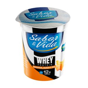 Iogurte Integral de Banana, aveia e Mel (Whey Protein) - 170g (cópia)